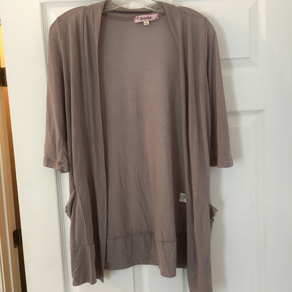 Rosebud gray cardigan